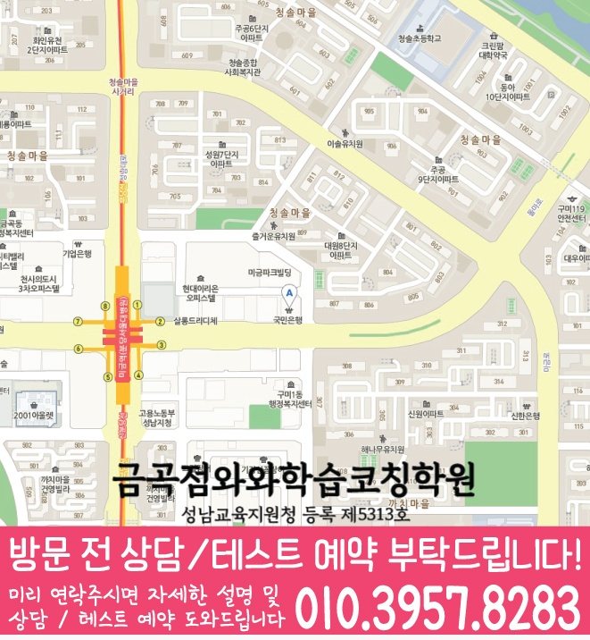 성남 금곡동 고등수학학원 지도 코칭센터
